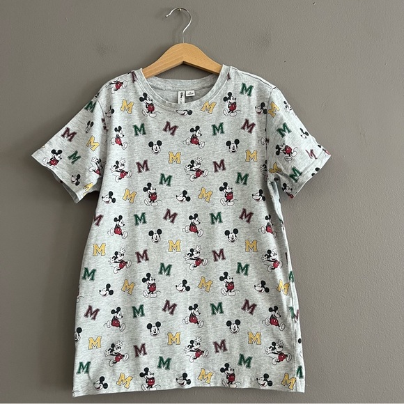 Disney x Janie & Jack Boys Girls Mickey Mouse Tee All Over Print Sz 12 - Picture 1 of 8